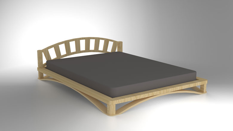 Arch Bed Design - Render 2
