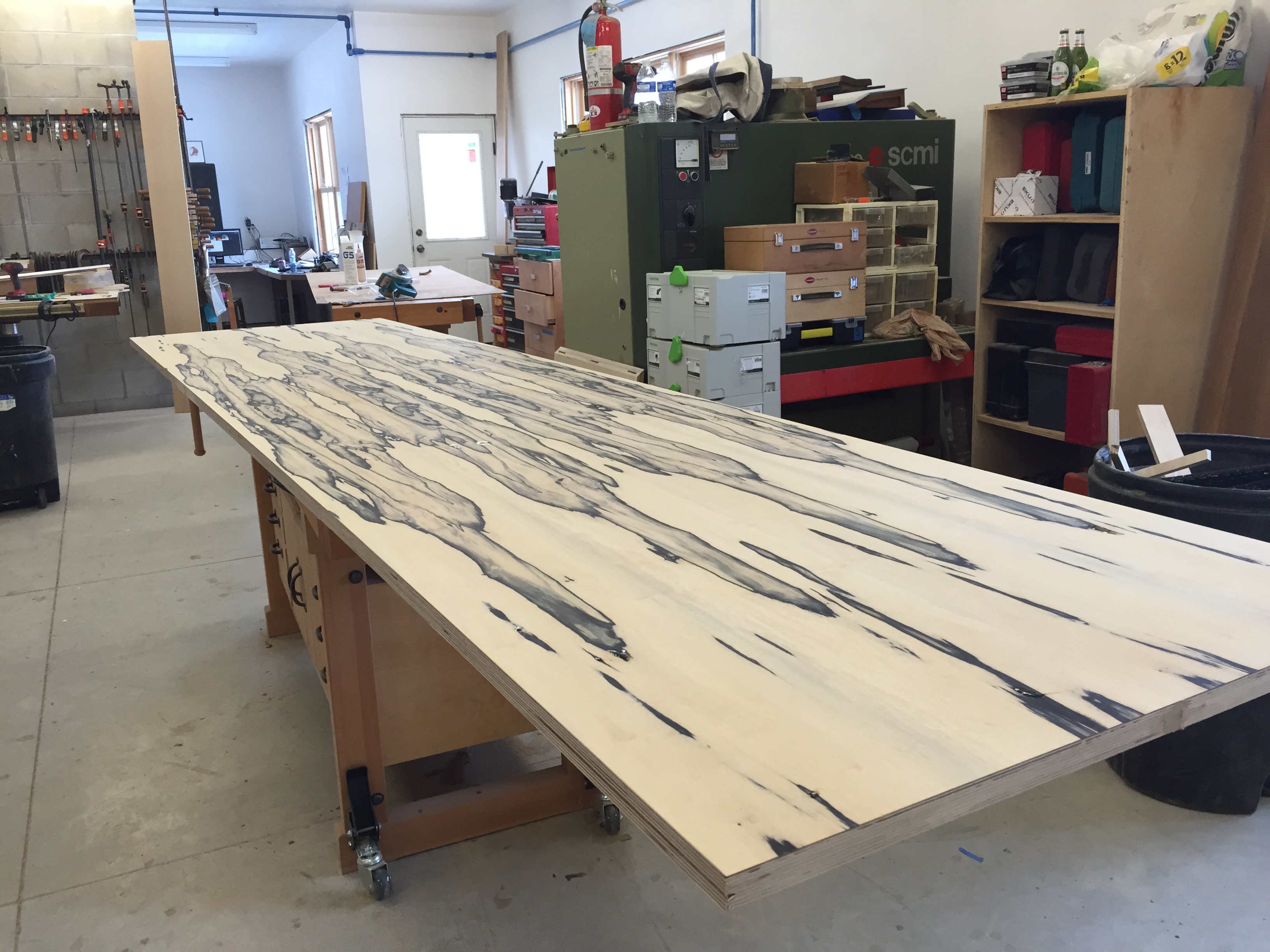 White Ebony Reception Desk 2