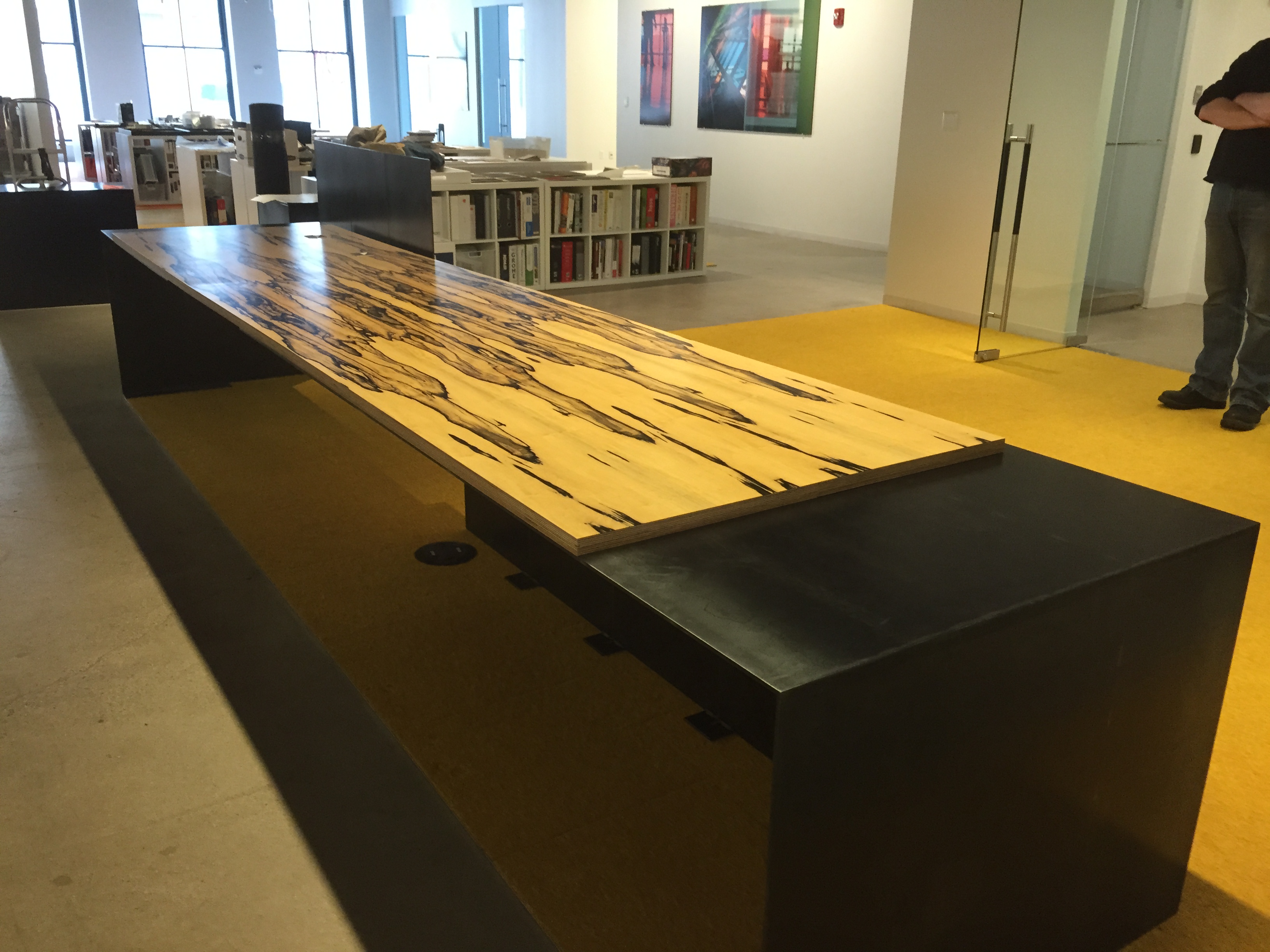 White Ebony Reception Desk 5