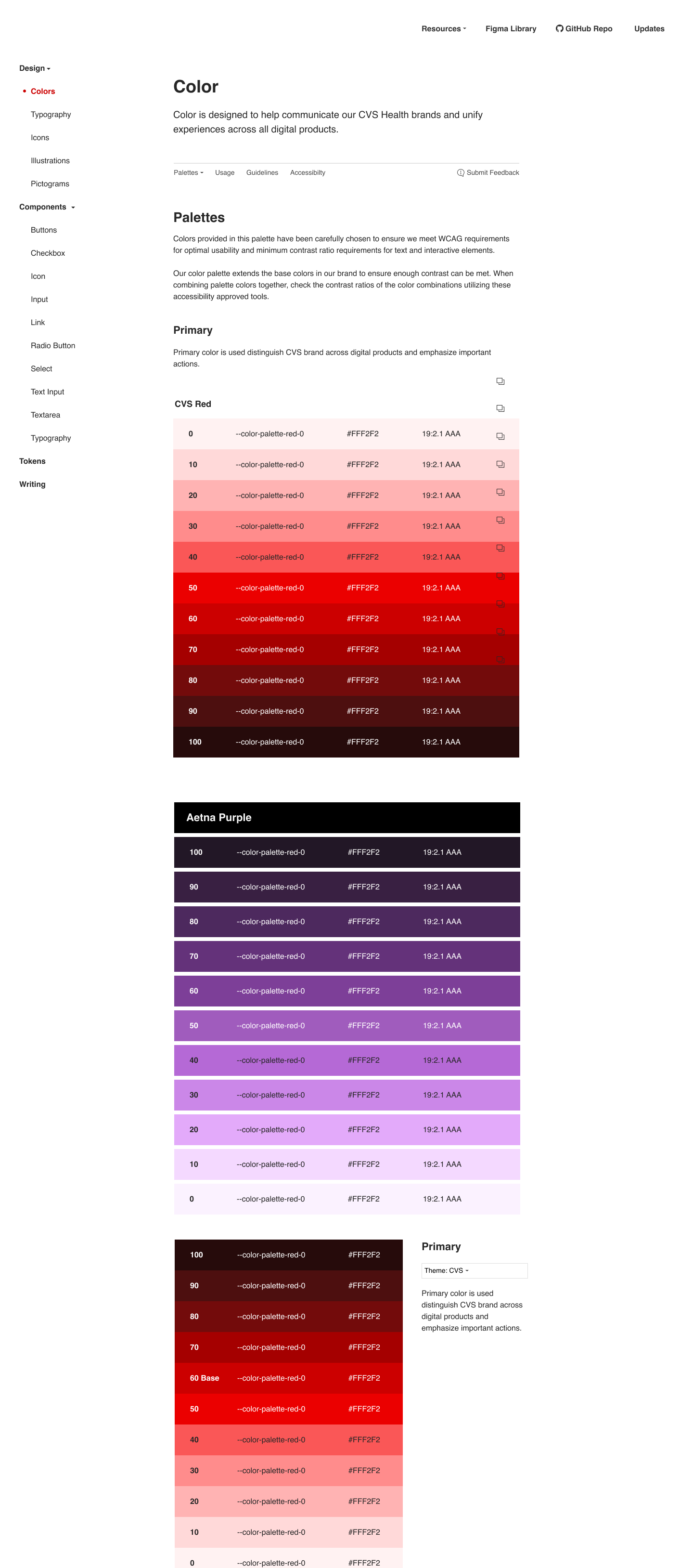 CVS Pulse Design System Component Example