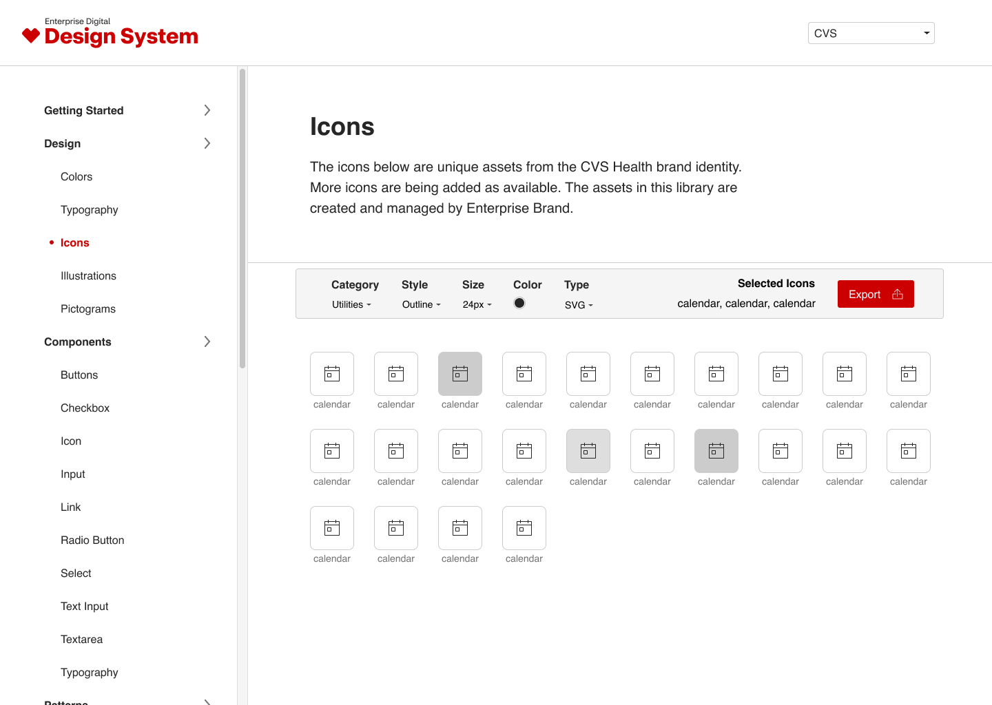 CVS Pulse Design System Guideline