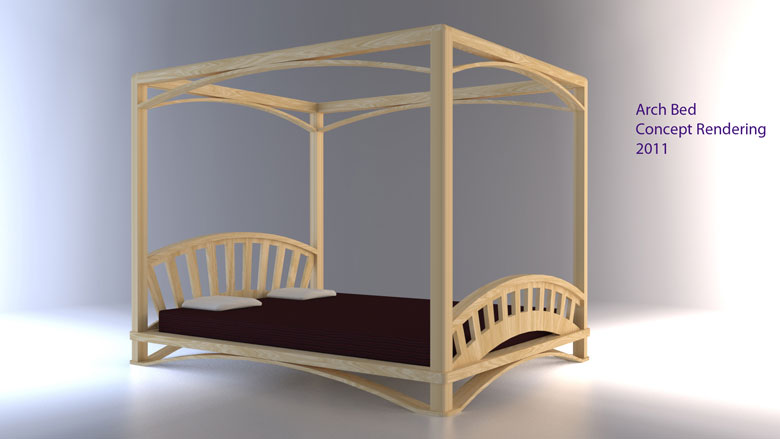 Arch Bed Design - Render 1