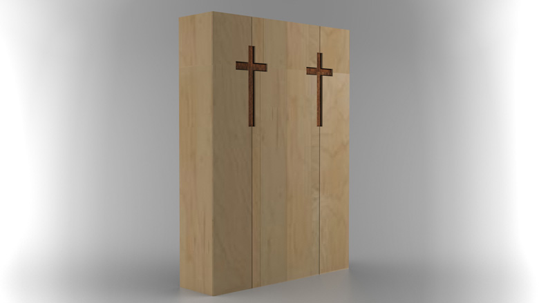 Cross Handle Cabinet Design