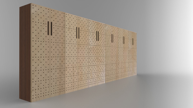 Dot Array Cabinet Design