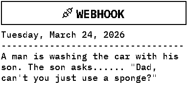 Webhook print sample